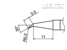 Pájecí hrot HAKKO T36-J02/0.2J