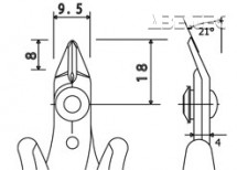 Štípací kleště TR 20 M D, ESD