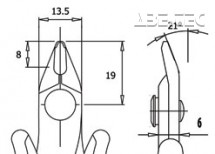 Štípací kleště TR 58 R D, ESD