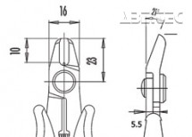 Štípací kleště TTR 5500 D, ESD