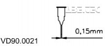 Dávkovací jehla 0,15 mm VD90.0021