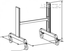 Vozík Fitter's Trolley, rám, C73041000