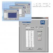 Zkušební přístroj síly M5-025E je dodáván spolu se softwarem MESUR Lite.