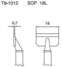 Hakko - Odpájecí hrot T8-1012, SOP 18L