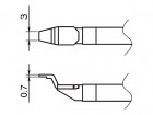 Pájecí hroty HAKKO T51-L3, 2ks/bal