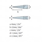 Úchopové kleště ploché SMD 4225HS22 hladké