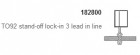 Iteco Trading S.r.l. - Lisovací sada pro SUPERCUT/TS1 "TO92, Stand-off / lock-in, 3 Lead in line"