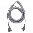 DESCO Europe - Spirálový uzemňovací kabel SCS, dvouvodičový, 3,0m, šedý, 2370R