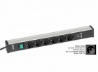 Treston - Kabelový kanál 468, 6 zásuvek, 2 USB, vypínač, TPR4-001-FR