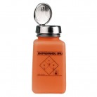 Charleswater - ESD dávkovací lahvička One-Touch durAstatic®, oranžová, nápis "IPA", 180ml, 35272