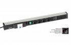 Treston - Kabelový kanál 683, 4 zásuvky, 2 USB, fcp, vypínač, TPR7-008