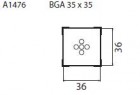 Určeno pro pouzdra BGA 15x15 mm