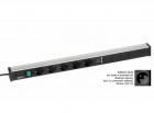 Treston - Kabelový kanál 683, 5 zásuvek, 2 USB, vypínač, TPR7-001-FR