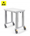 Vozík SAPEL s elektricky nastavitelnou výškou, 500x750mm, 4 nohy, ESD, SAPEL50754L-49
