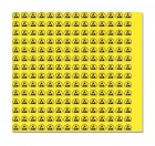Lepicí štítky - ESD symbol s polokruhem, 12x12mm, 56ks/list