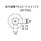  - Tryska A1140B-PLCC 11.5x11.5 mm 