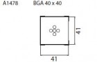 Určeno pro pouzdra BGA 40x40 mm