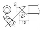 Hakko - Pájecí hrot HAKKO T33-BC6