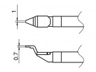 Hakko - Pájecí hroty HAKKO T51-L1 CHIP, 2ks/bal