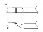 Pájecí hroty HAKKO T51-L6 SOP, 2ks/bal