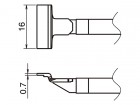 Pájecí hroty HAKKO T51-L16 SOP, 2ks/bal