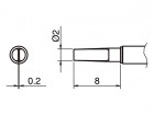 Hakko - Pájecí hroty HAKKO T52-L2, 2ks/bal