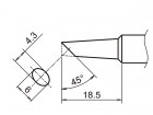 Pájecí hrot HAKKO T19-C4