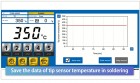 Speciální software automaticky zaznamenává nastavenou teplotu a další parametry
