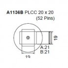  - Tryska  A1136B-PLCC 20x20 mm 