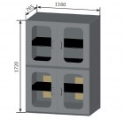 Vysoušecí skříň GHIBLI-PRO, 4 dvířka, 1400l