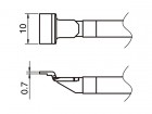 Hakko - Pájecí hroty HAKKO T51-L10 SOP, 2ks/bal