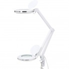 Stolní lupa s LED osvětlením TOOLCRAFT, 60 SMD LED, 8D, 3x, 3x127mm, bílá