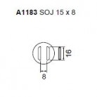  - Tryska A1183-SOJ 15x8 mm