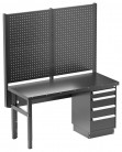 Treston - Pracovní stůl Workshop, 1500x630mm, ocelová deska 1,5mm, HWB15S-004-18