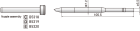 Pájecí hrot HAKKO T33-SSBC4, Slim Type