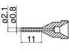  - Odpájecí tryska HAKKO N61-11, Long typ, 2,1mm/0,8mm