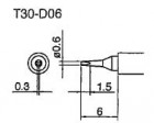 Hakko - Pájecí hrot T30-D06