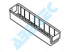 Policový zásobník 5010-1, 500 x 92 x 82 mm, transparentní