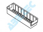 Policový zásobník 5015-3, 500 x 132 x 100 mm, šedý