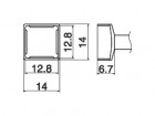 Hakko - Odpájecí hrot Quad 12,8x12,8 T15-1203
