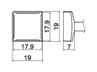 Hakko - Odpájecí hrot Quad 17,9x17,9 T15-1204