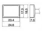 Hakko - Odpájecí hrot Quad 23,4x17,3 T15-1205