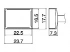 Pájecí hrot Quad 22,5x16,5 T15-1206