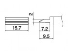  - Pájecí hrot Spatula 15,7 T15-1402