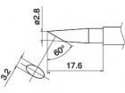 Hakko - Pájecí hrot T15-BC28 -2,8BC