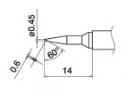 Hakko - Pájecí hrot T15-SBCO4 -0,4SBC