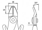 Štípací kleště TRR 58 D, ESD