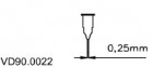 Dávkovací jehla 0,25 mm VD90.0022